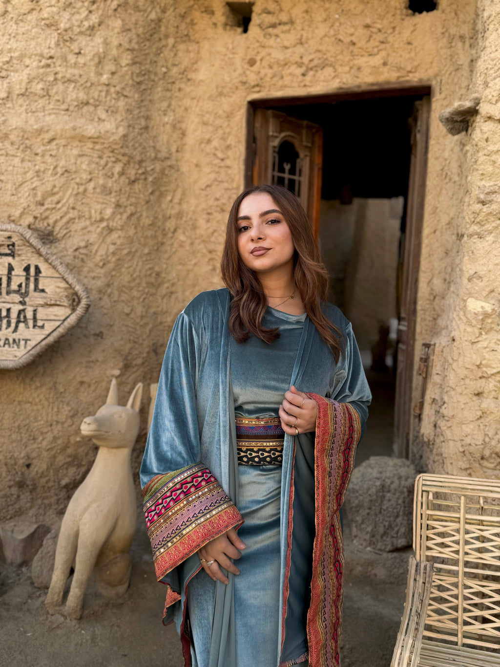Arabian Nights velvet kaftan