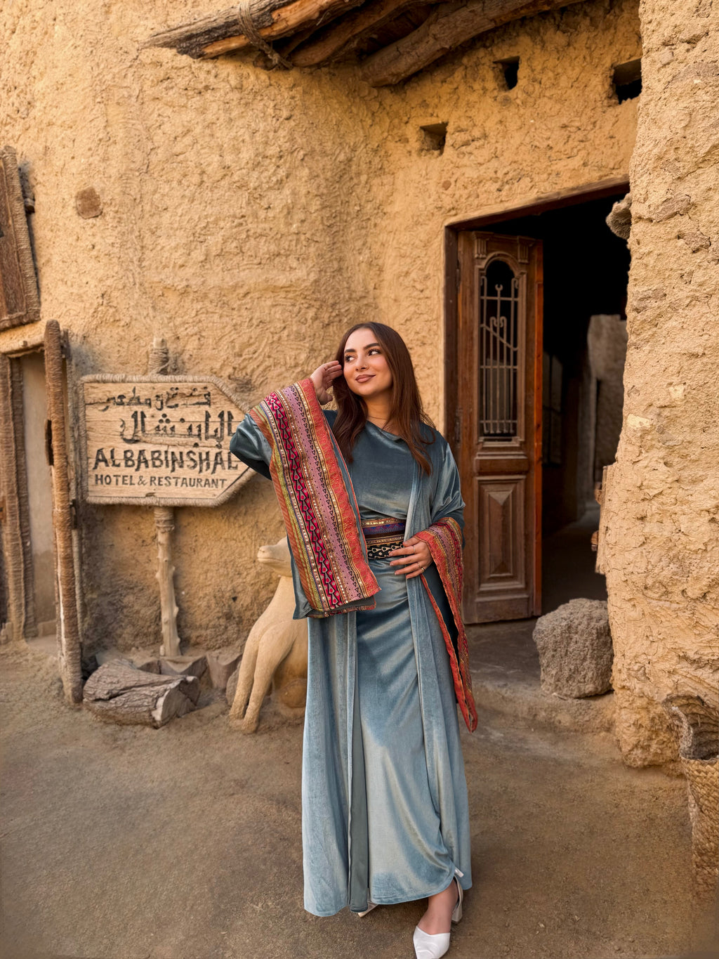 Arabian Nights velvet kaftan