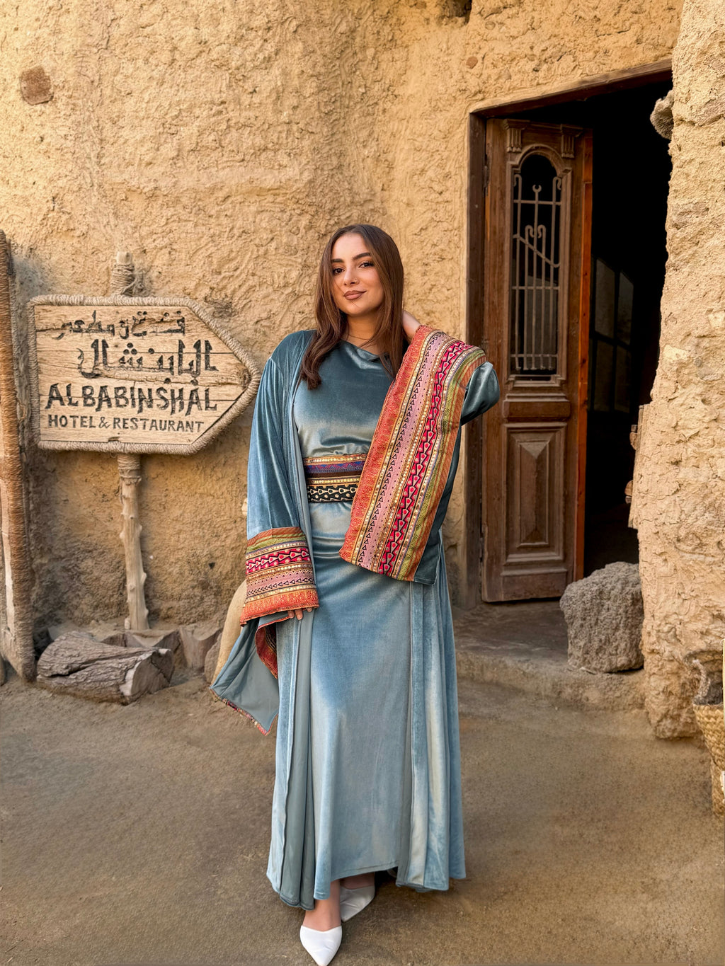 Arabian Nights velvet kaftan