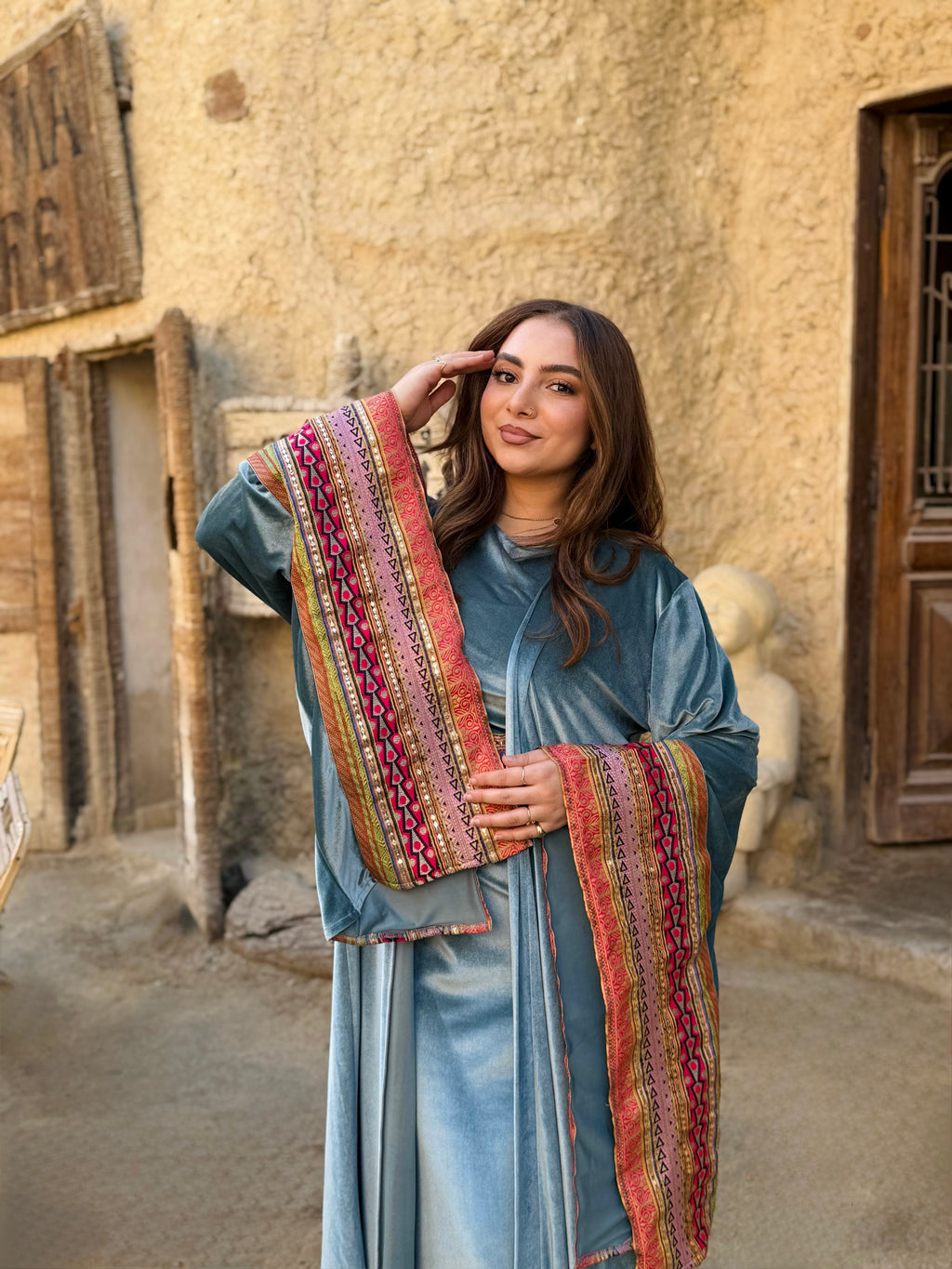 Arabian Nights velvet kaftan