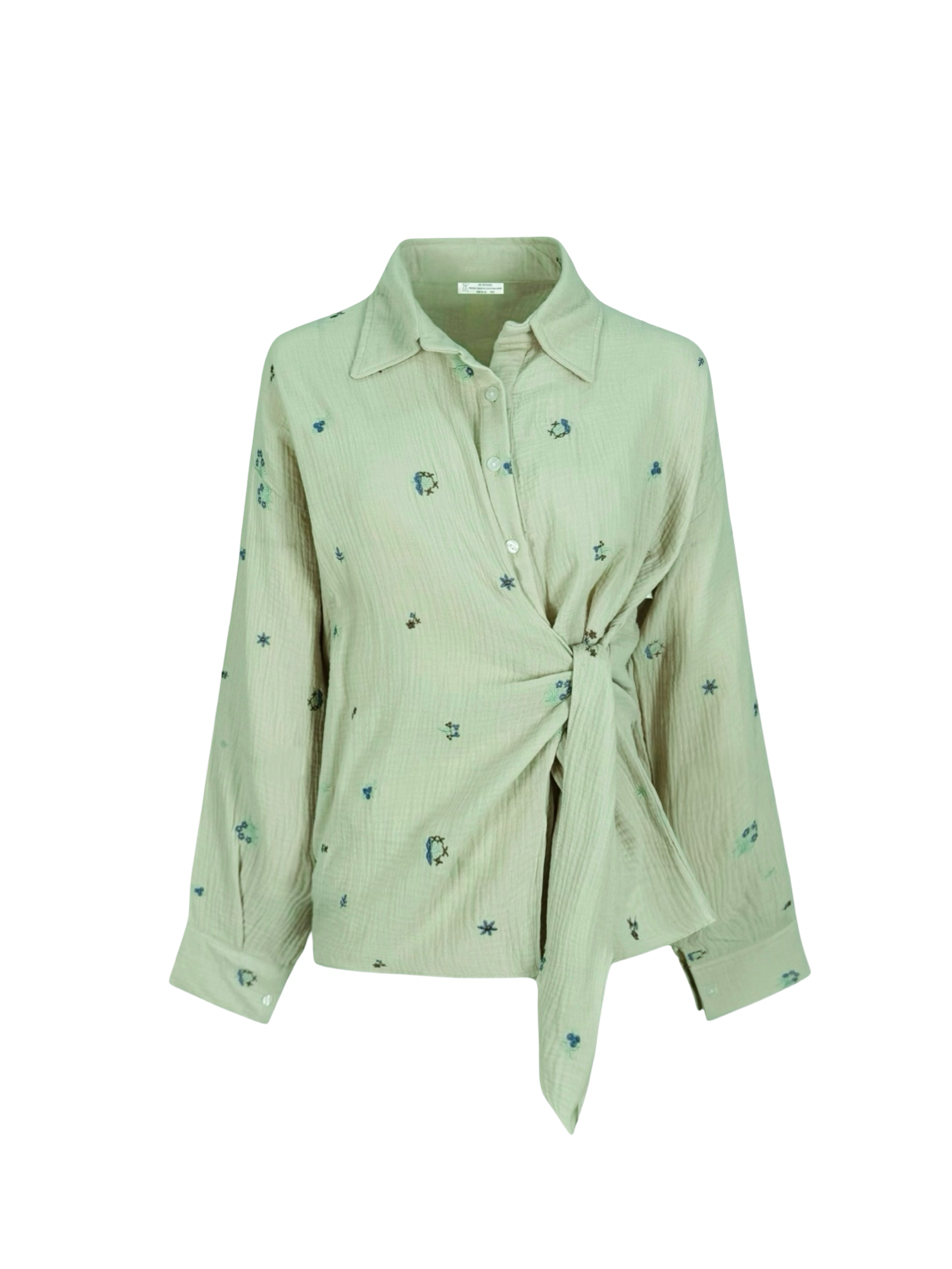 Embroidered Floral Shirt