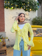 The lace Ruff Cardigan