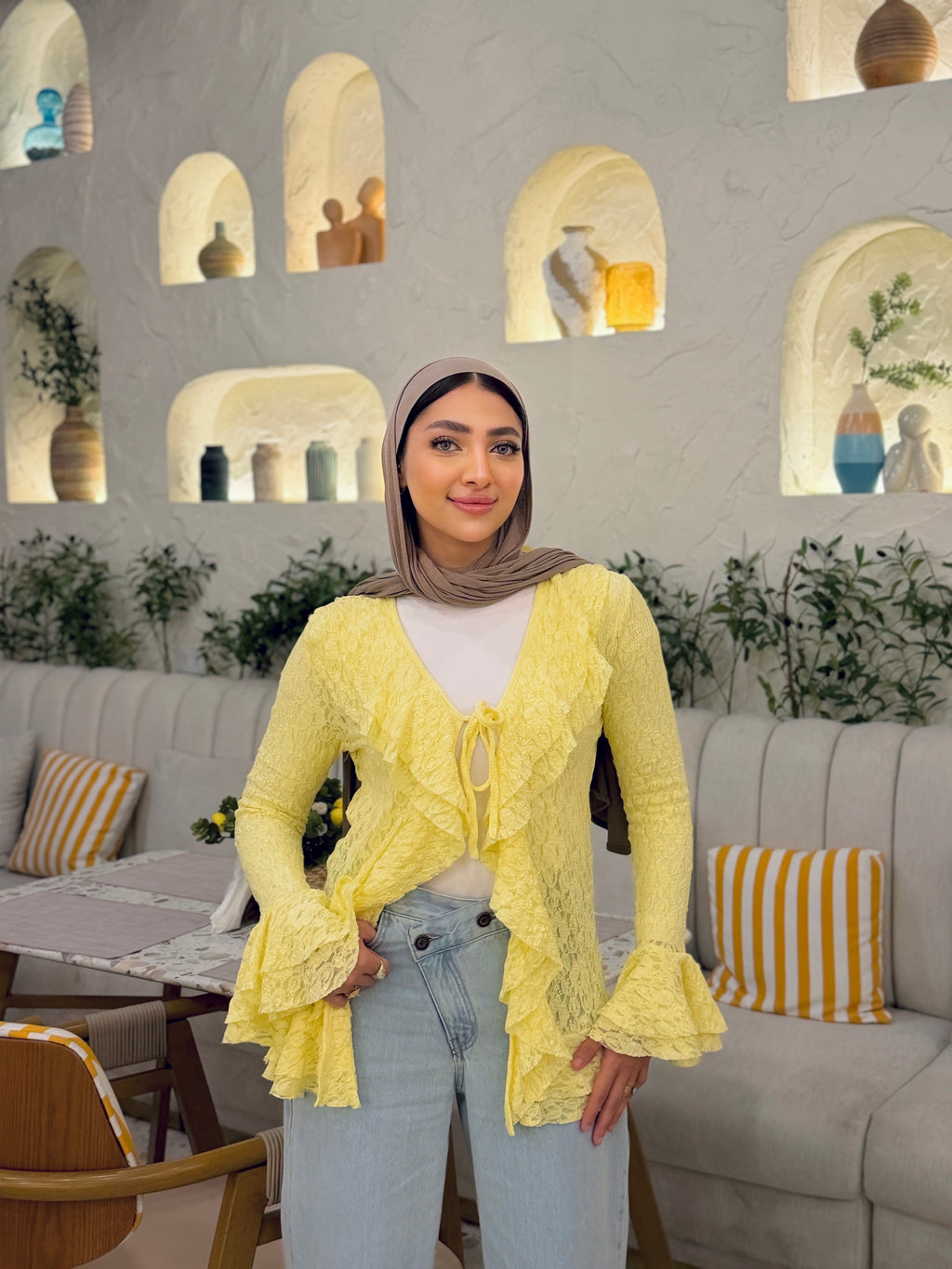 The lace Ruff Cardigan
