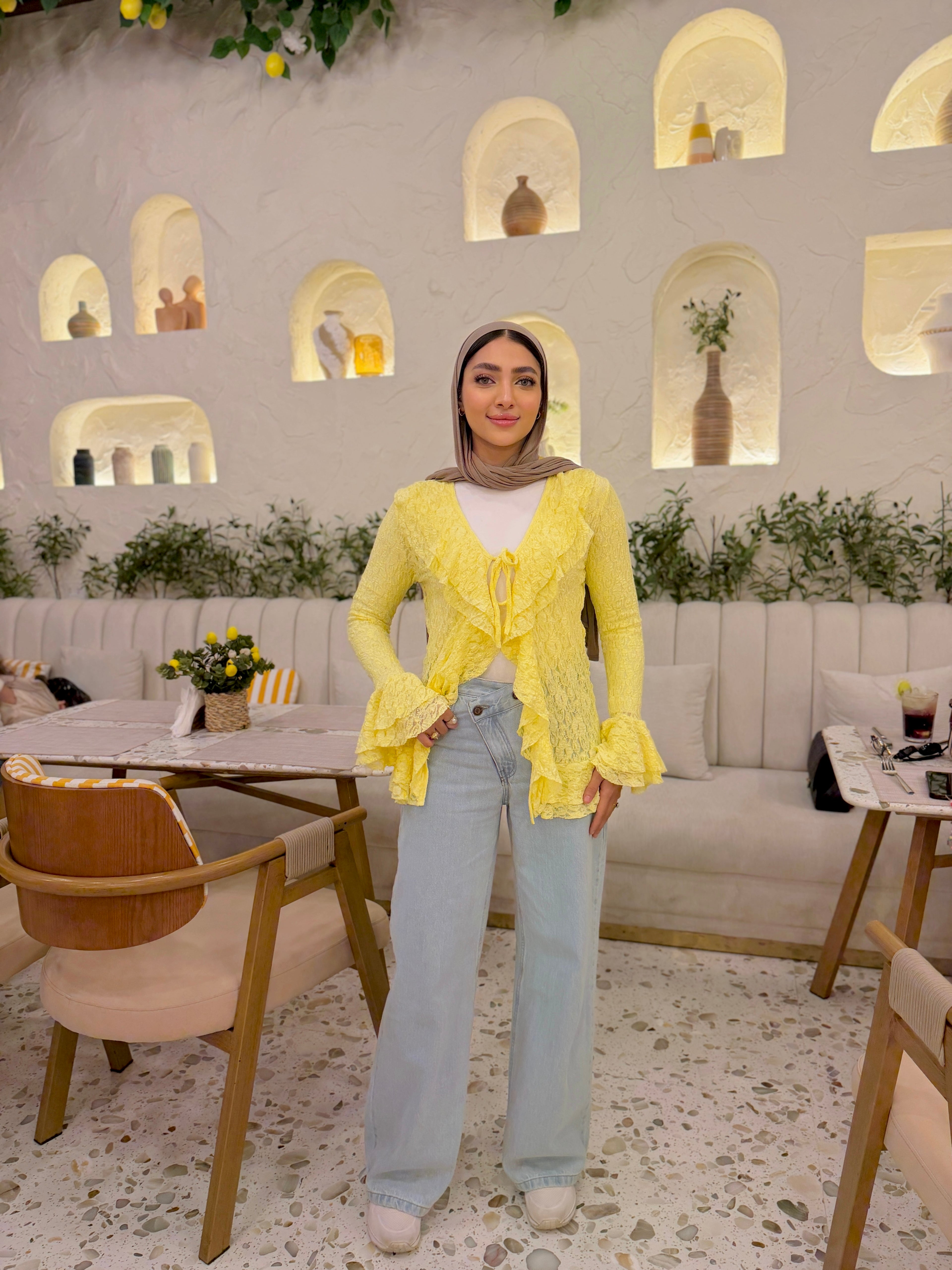 The lace Ruff Cardigan