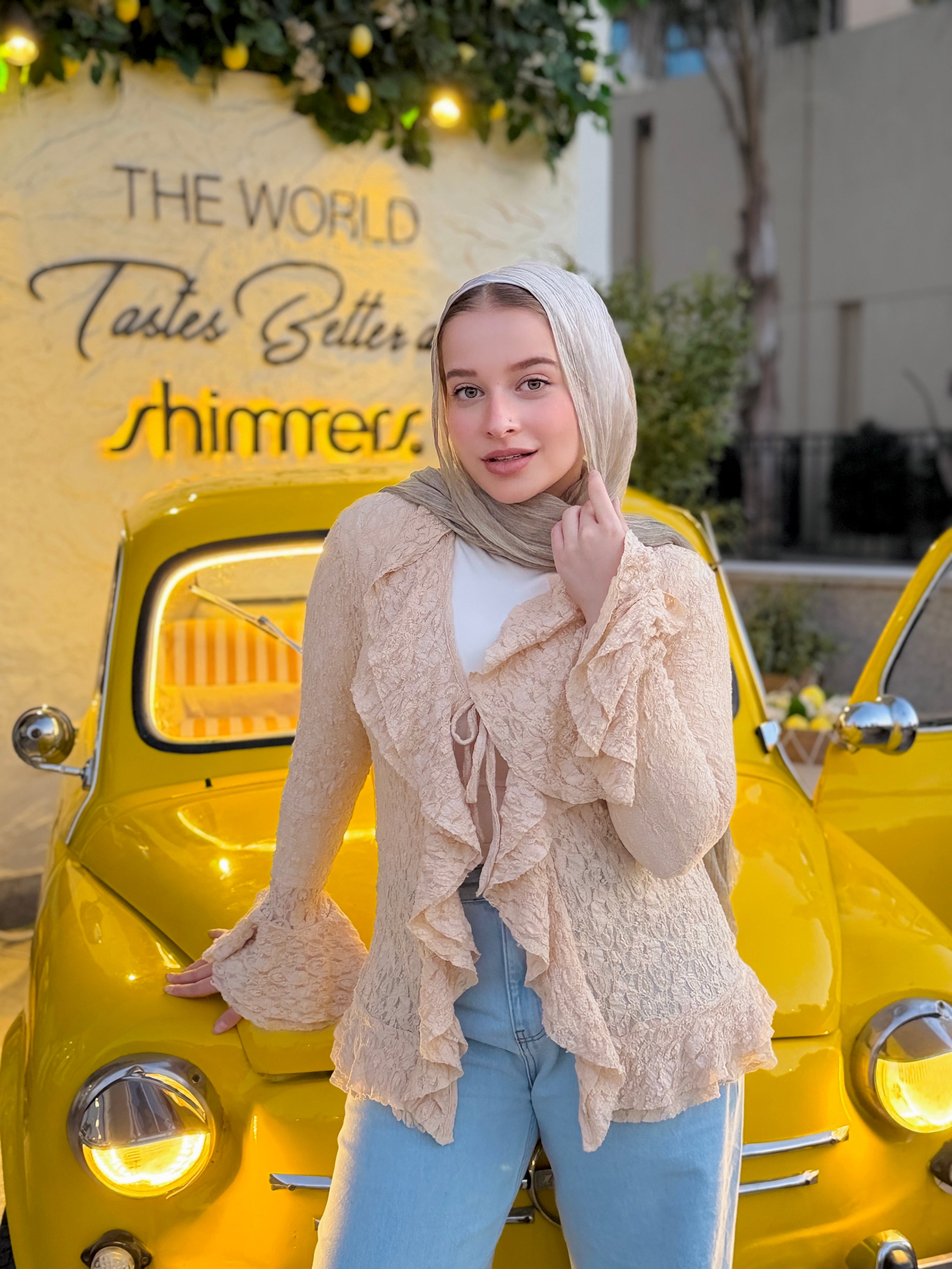 The lace Ruff Cardigan