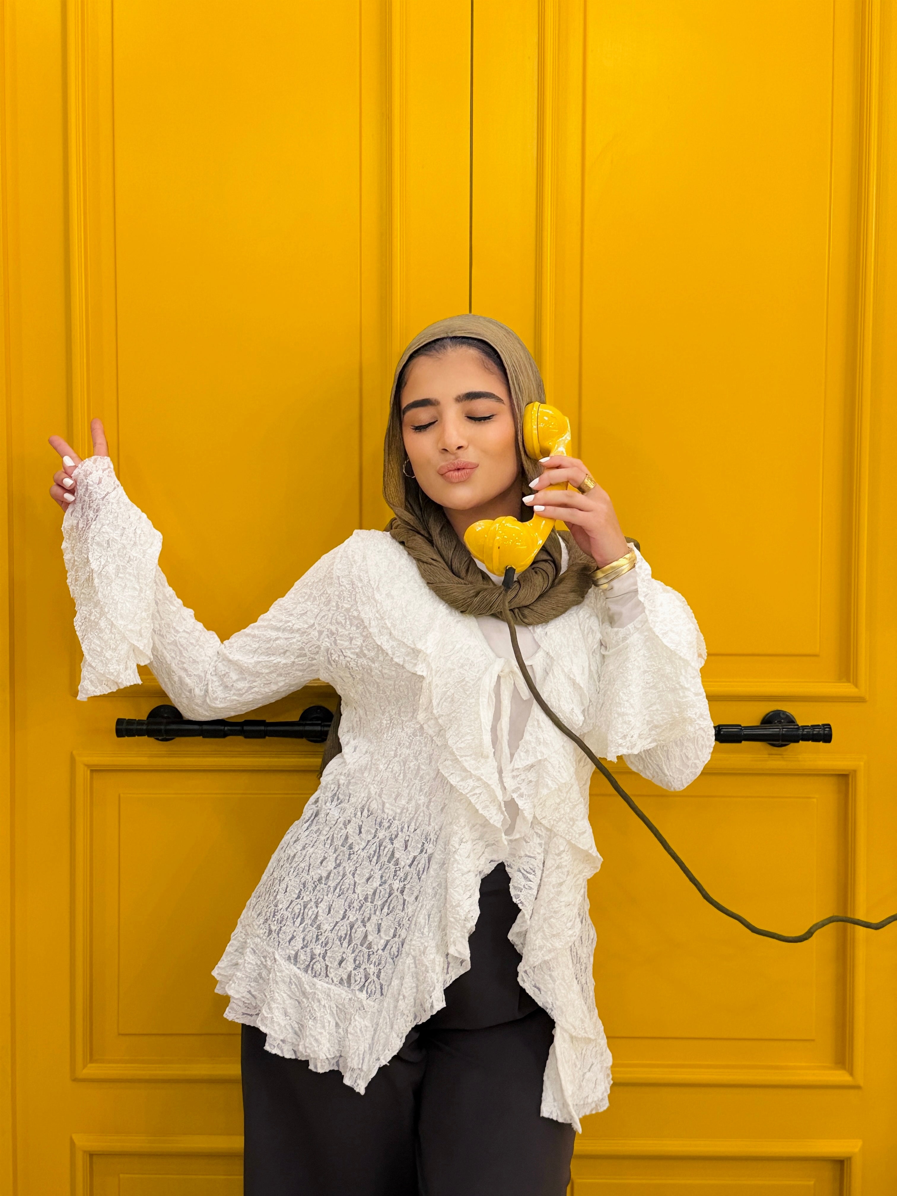 The lace Ruff Cardigan