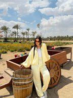 Silk Puff Set Pants