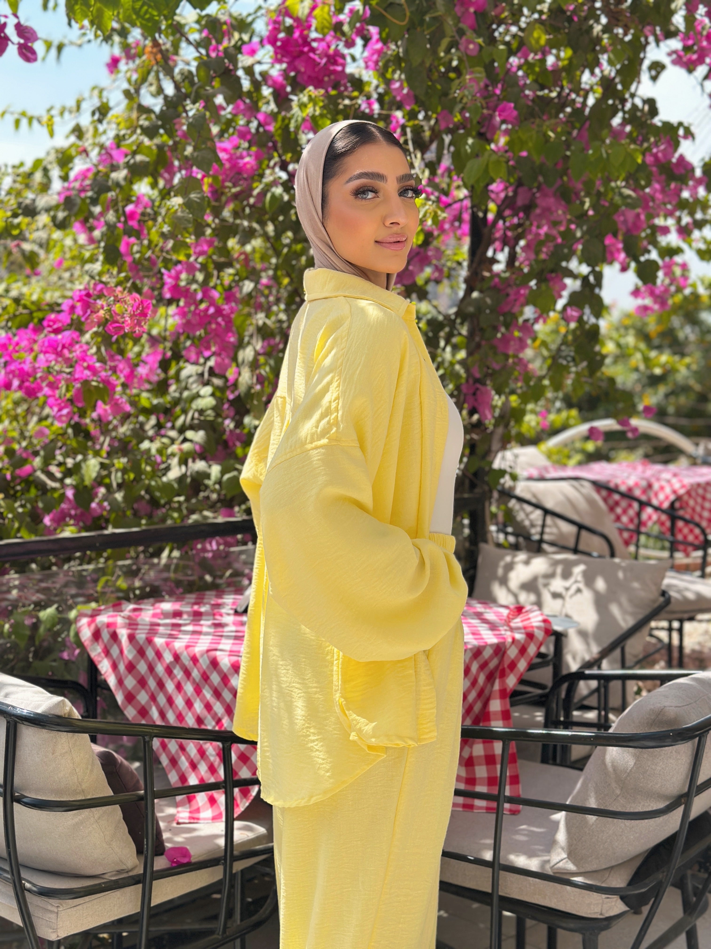 Oversized Linen Set Shirt
