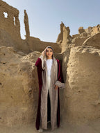 Sahara Burgundy Kaftan