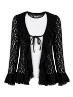 The lace Ruff Cardigan