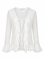 The lace Ruff Cardigan