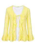 The lace Ruff Cardigan