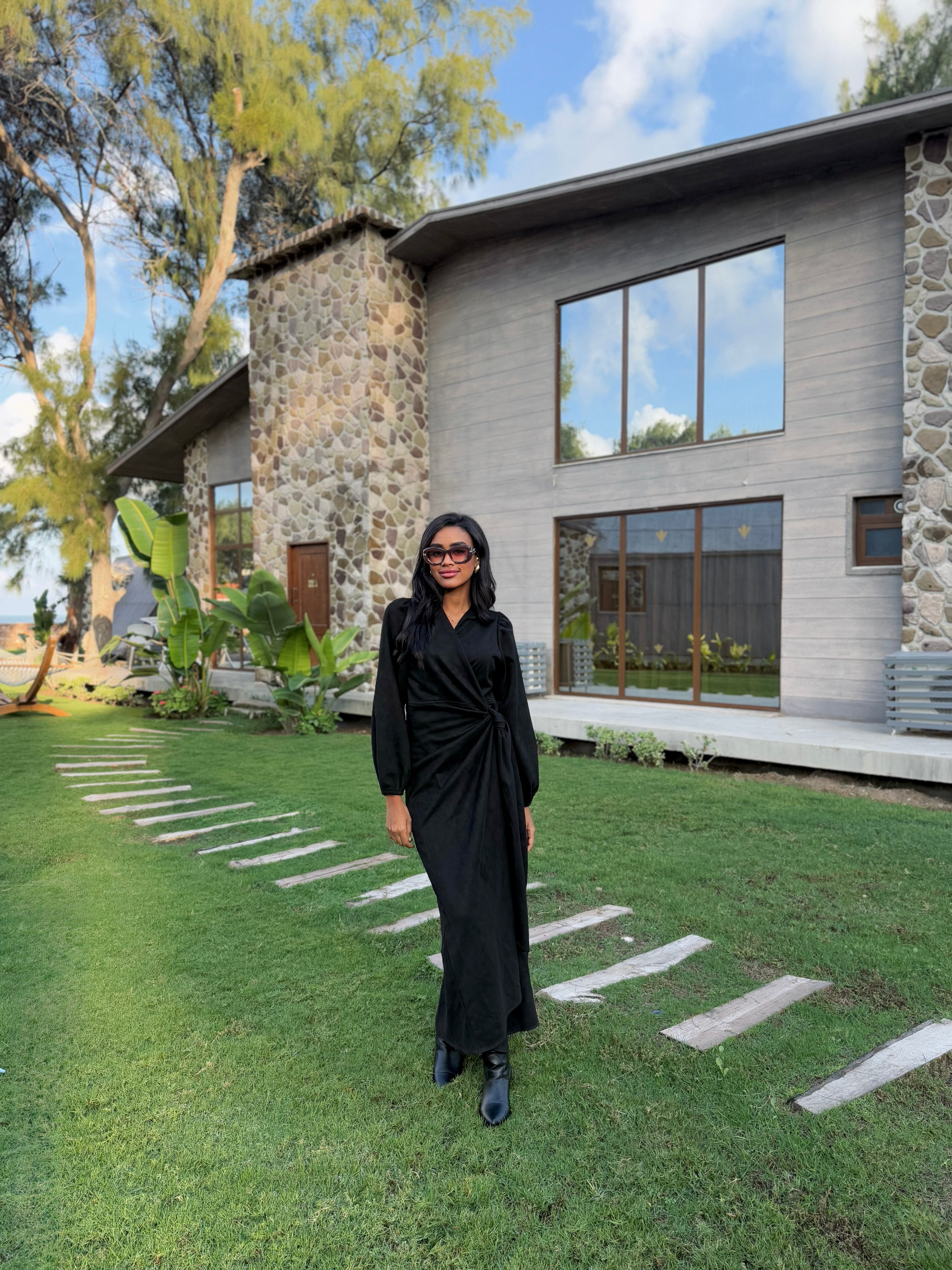 Shape it Suede Dress