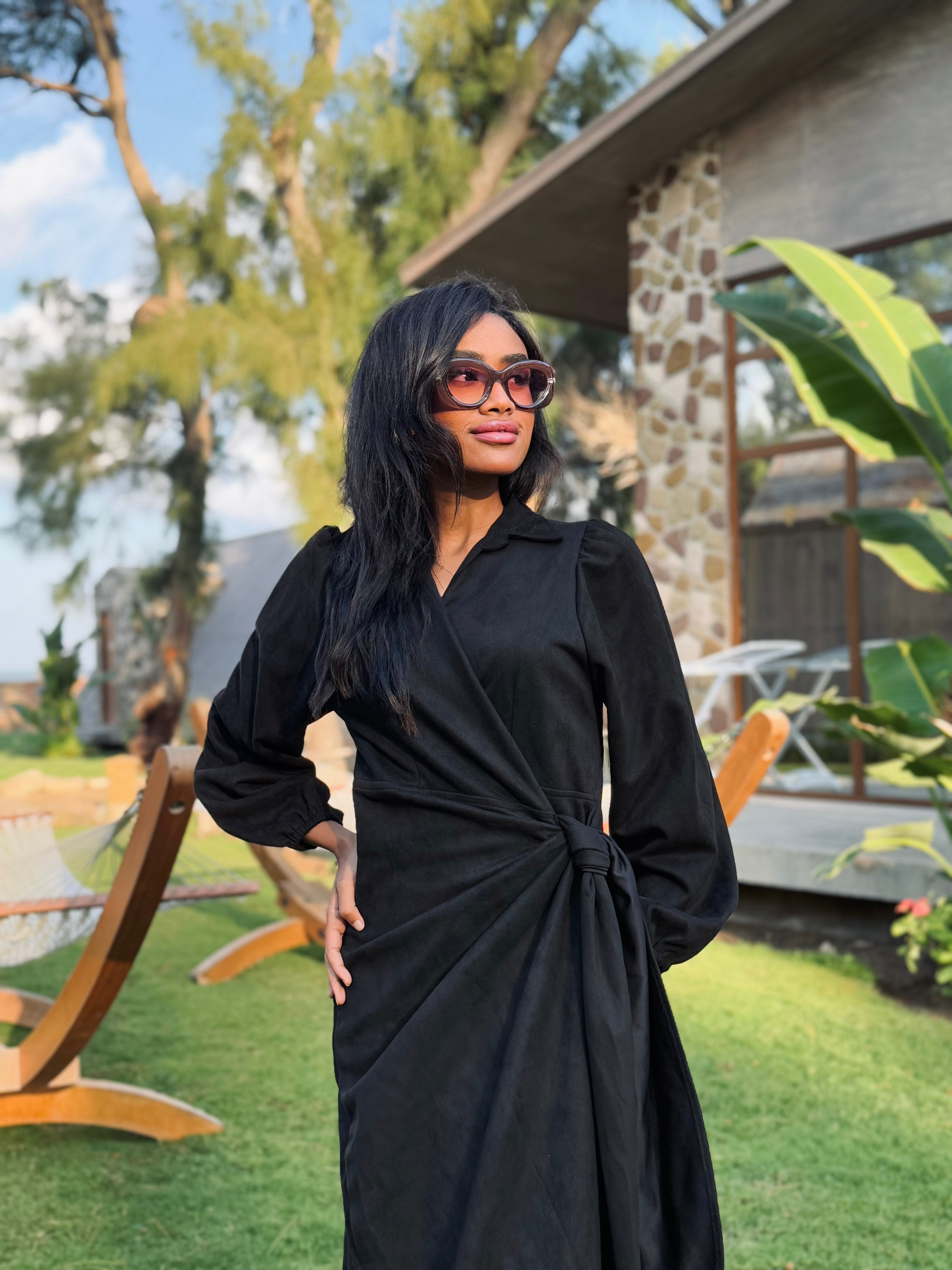 Shape it Suede Dress