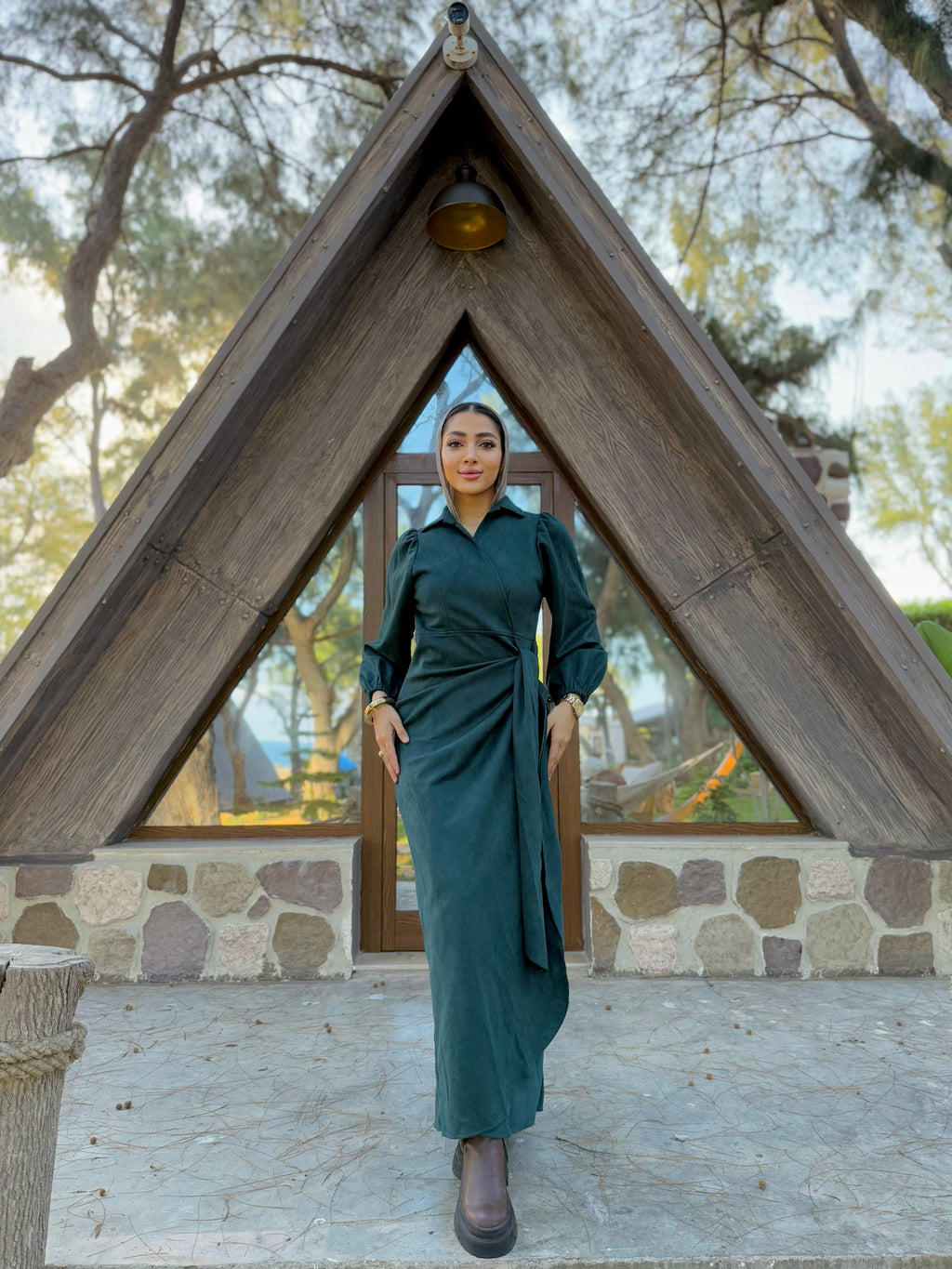 Shape it Suede Dress