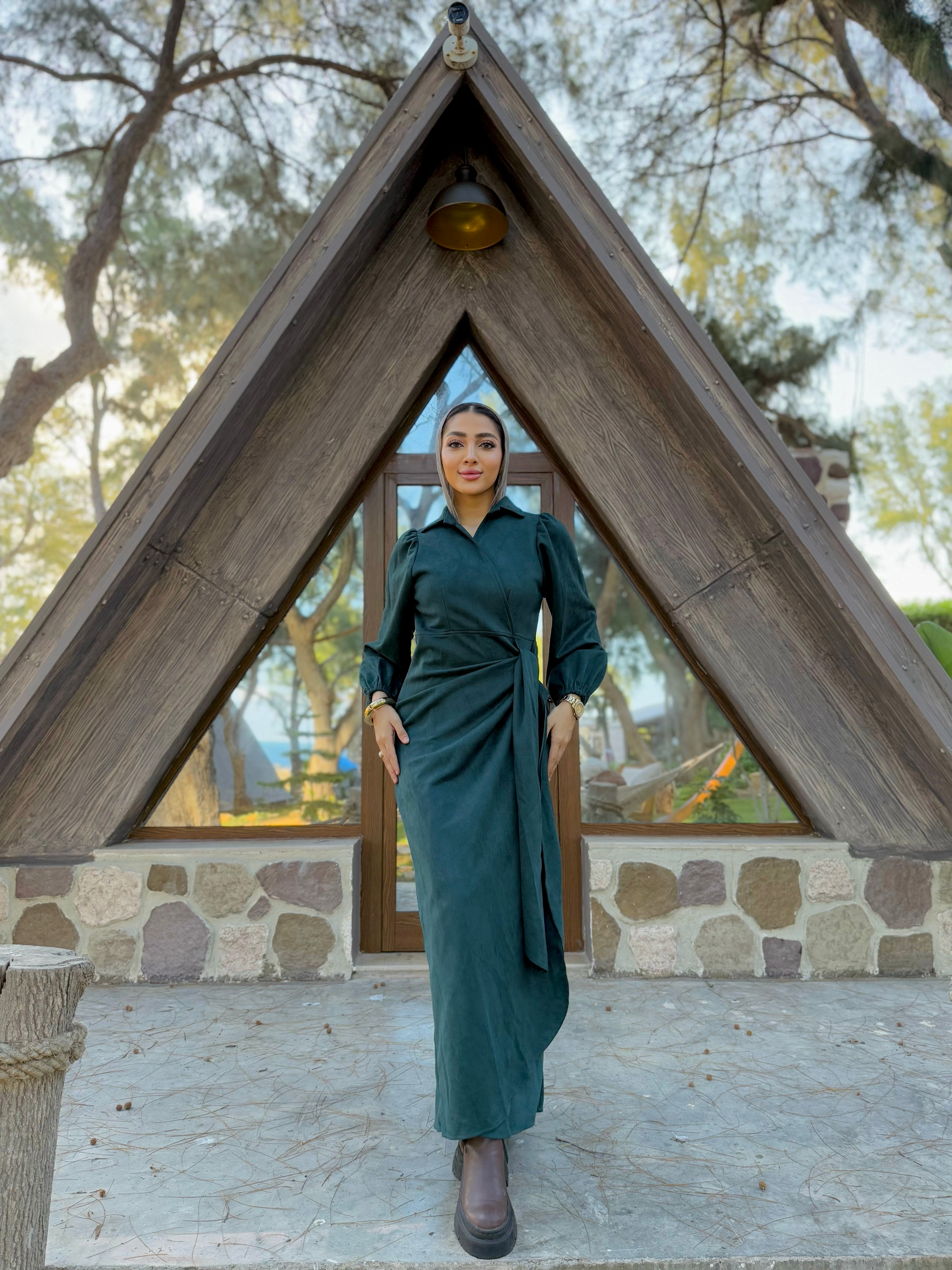 Shape it Suede Dress