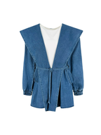 Hooded Denim Coat