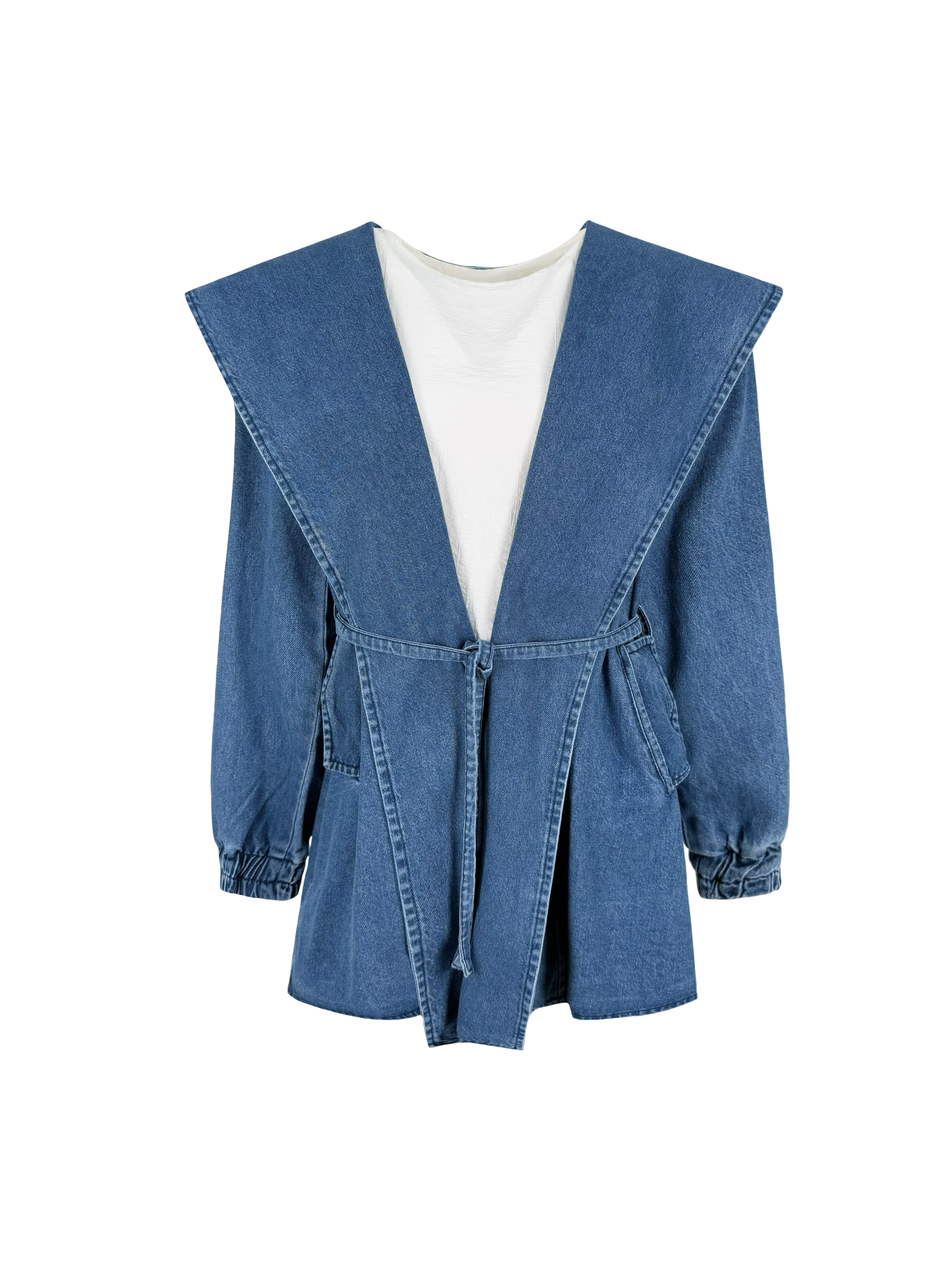 Hooded Denim Coat