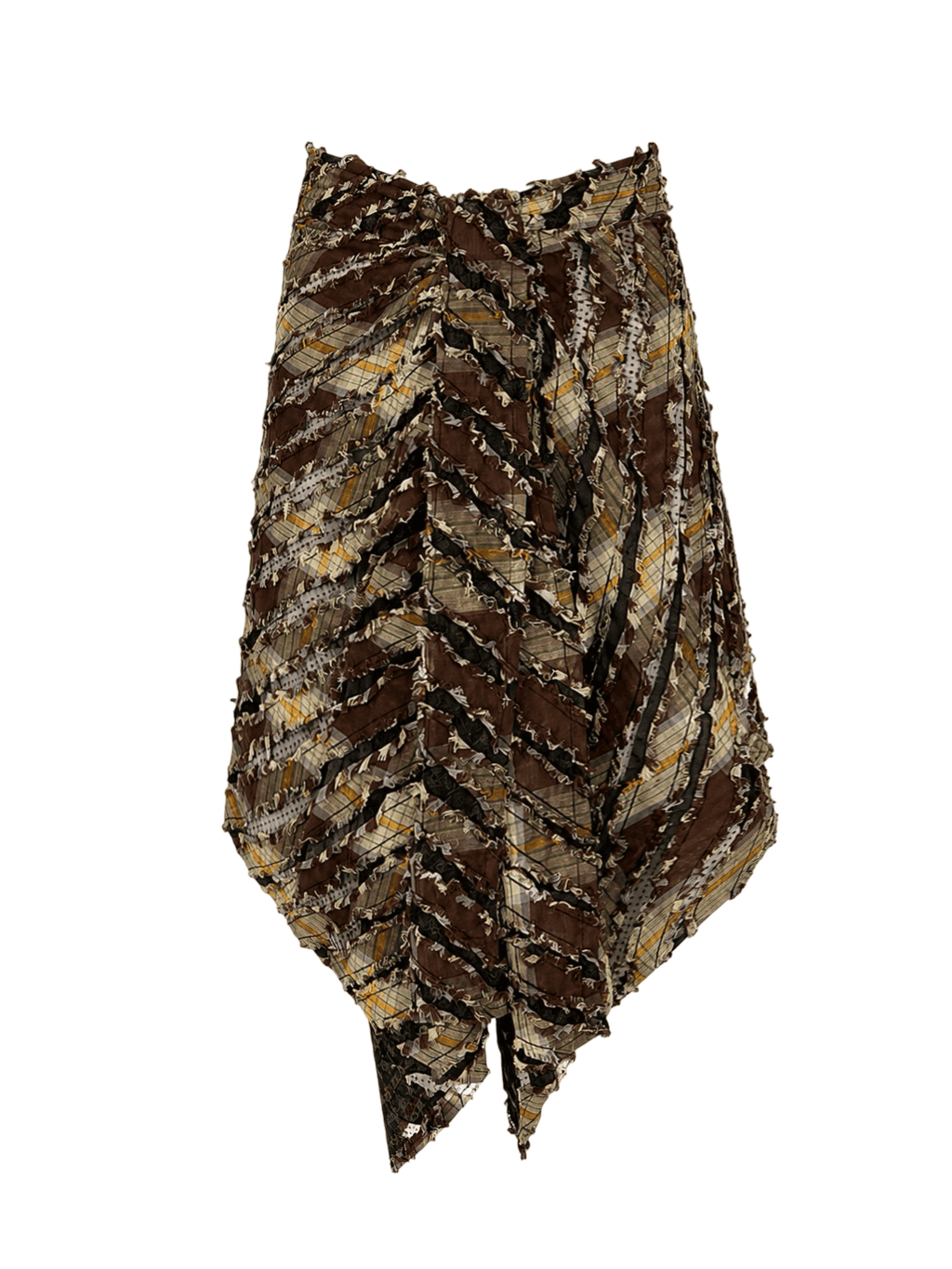 Wrapy Wrap lace Checks Skirt