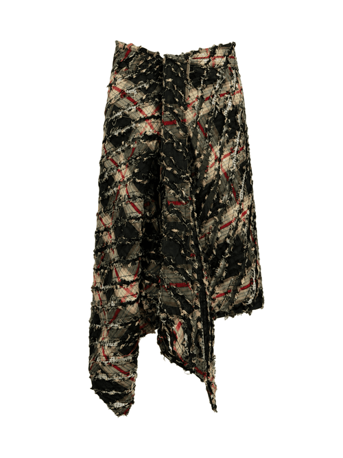 Wrapy Wrap lace Checks Skirt