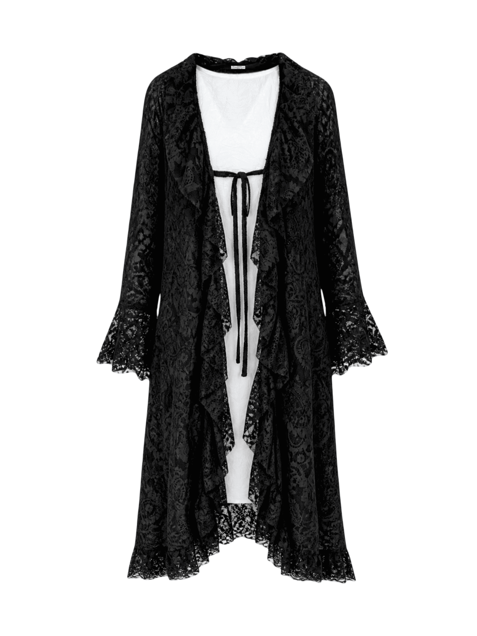 Lace Long Cardigan
