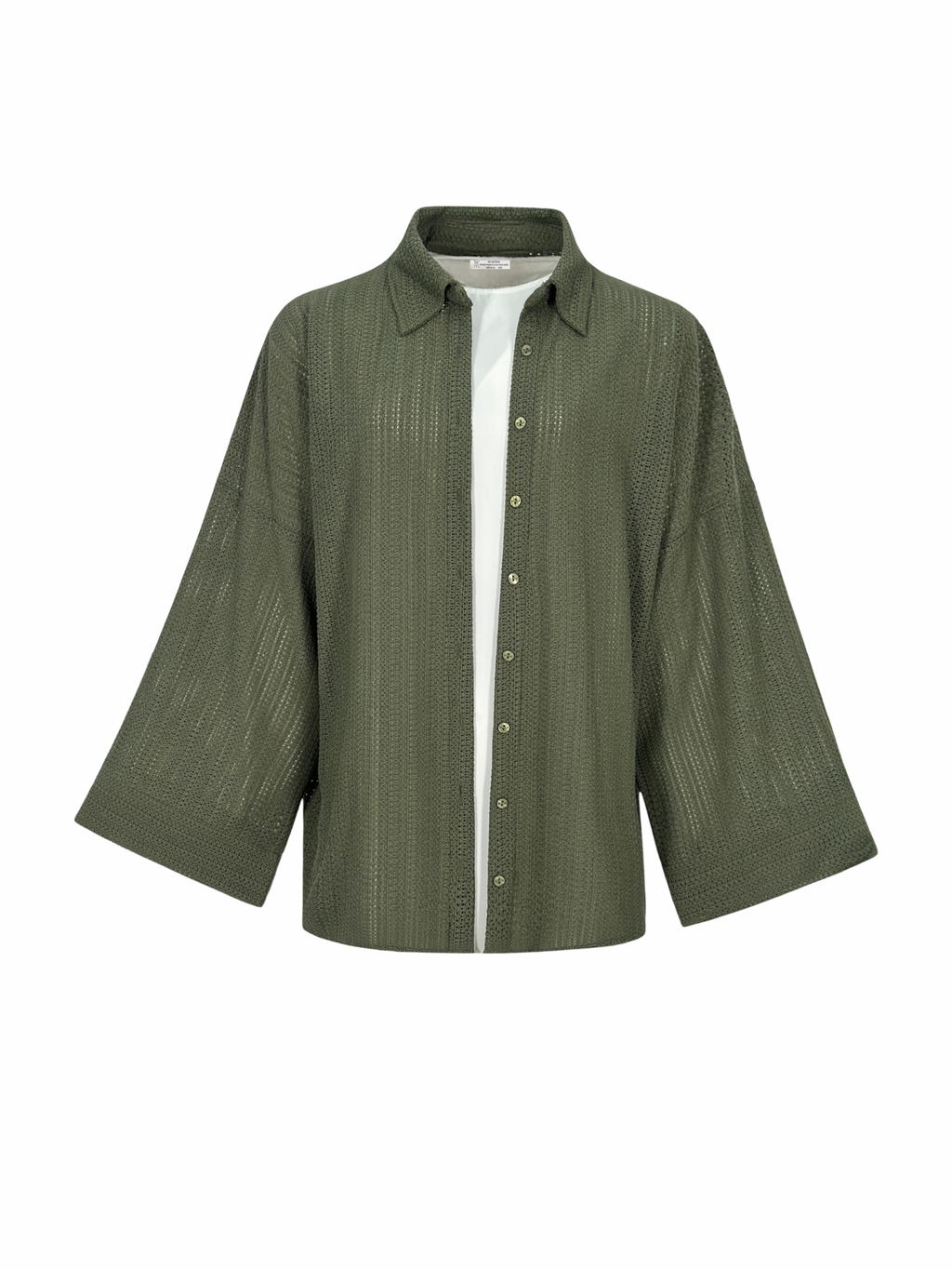 Mesh Tropical Set Shirt