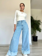 Split Invertito Ends Jeans Cool Sky