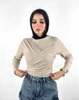 Shape It Knit-Top Latte