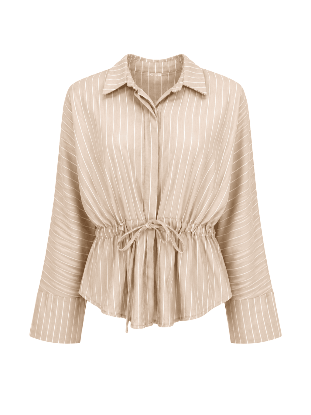 Linen Stripes Snatched Set Top