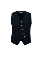 Shimmery Stripped Set Vest