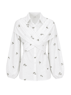 Embroidered Wrap it Shirt