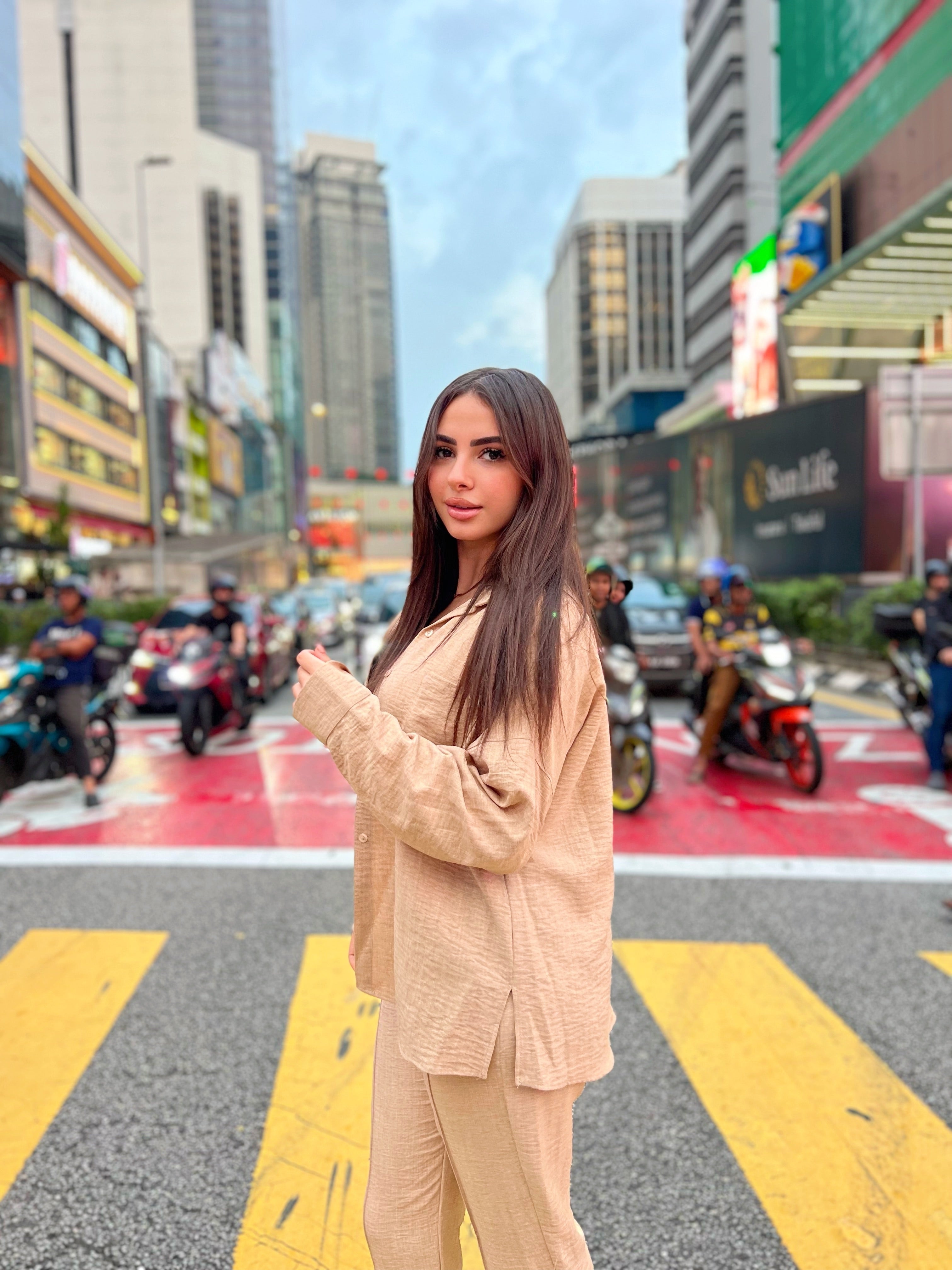 Glamy Everyday Lin Set Shirt