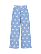 Cropped Lin Floral Pants