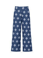 Cropped Lin Floral Pants