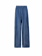 Shiny Denim Set Pants