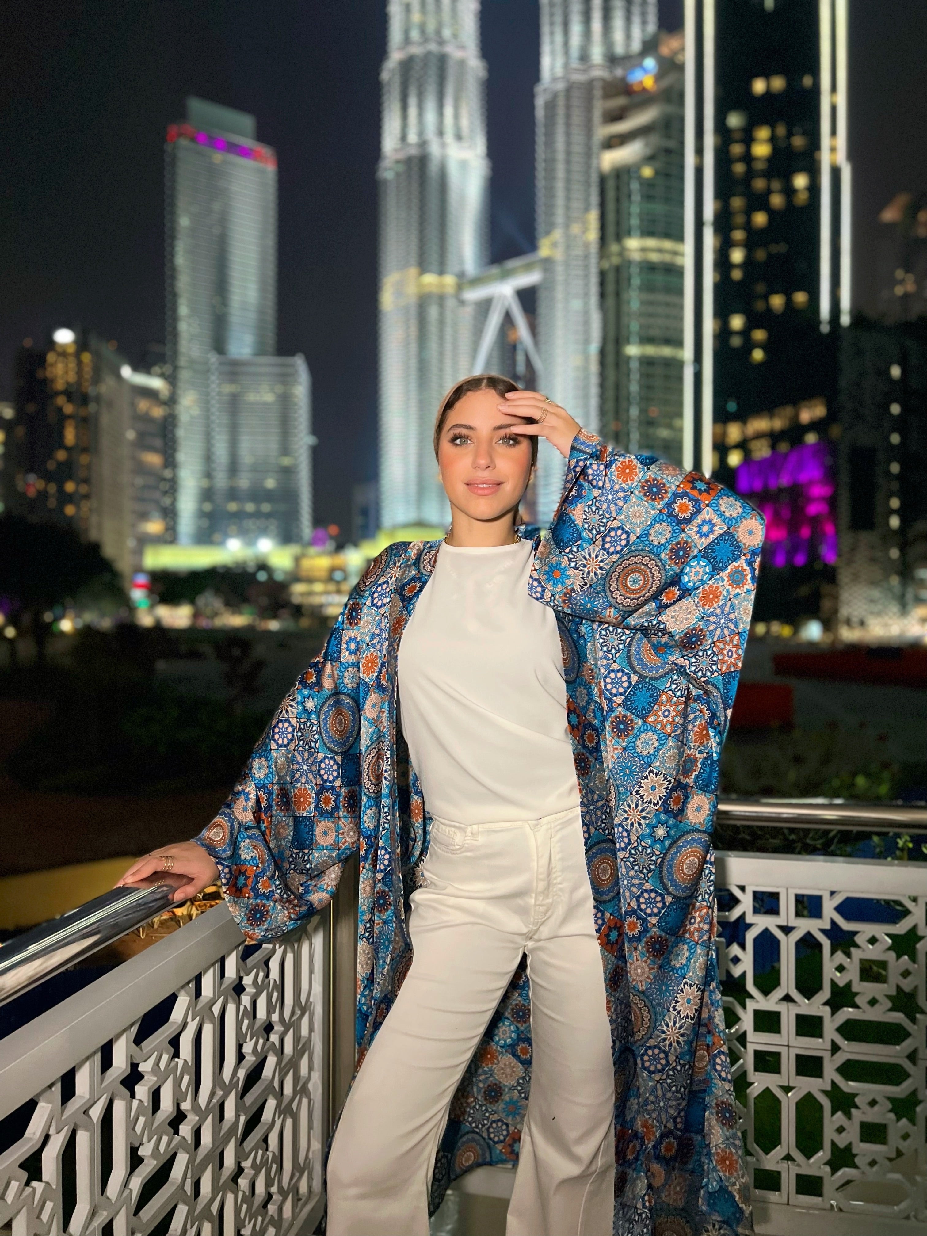 Silky Arabesque Kimono
