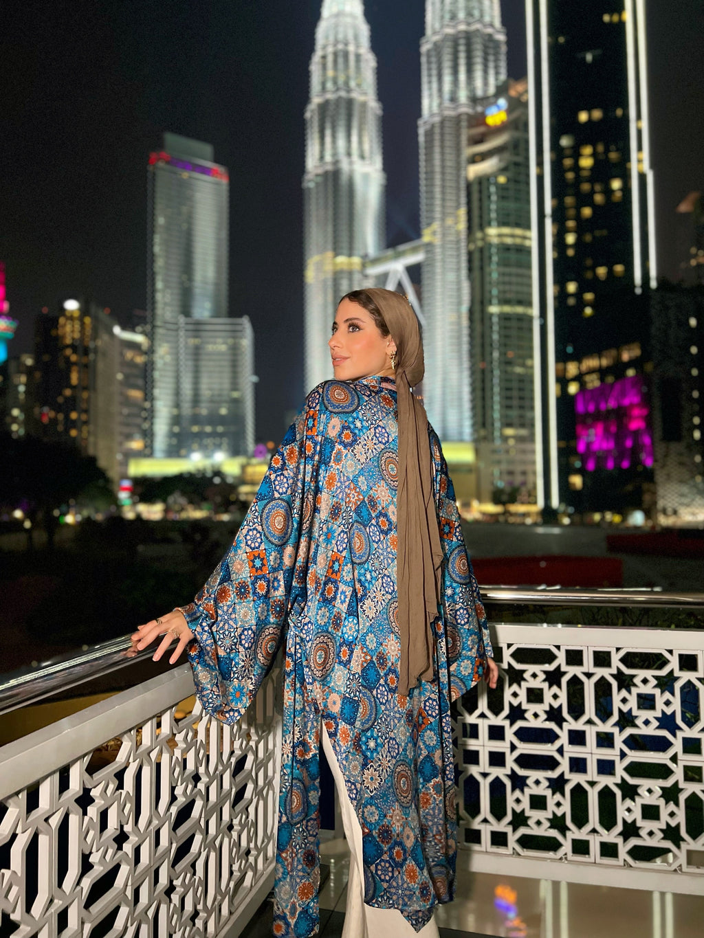 Silky Arabesque Kimono