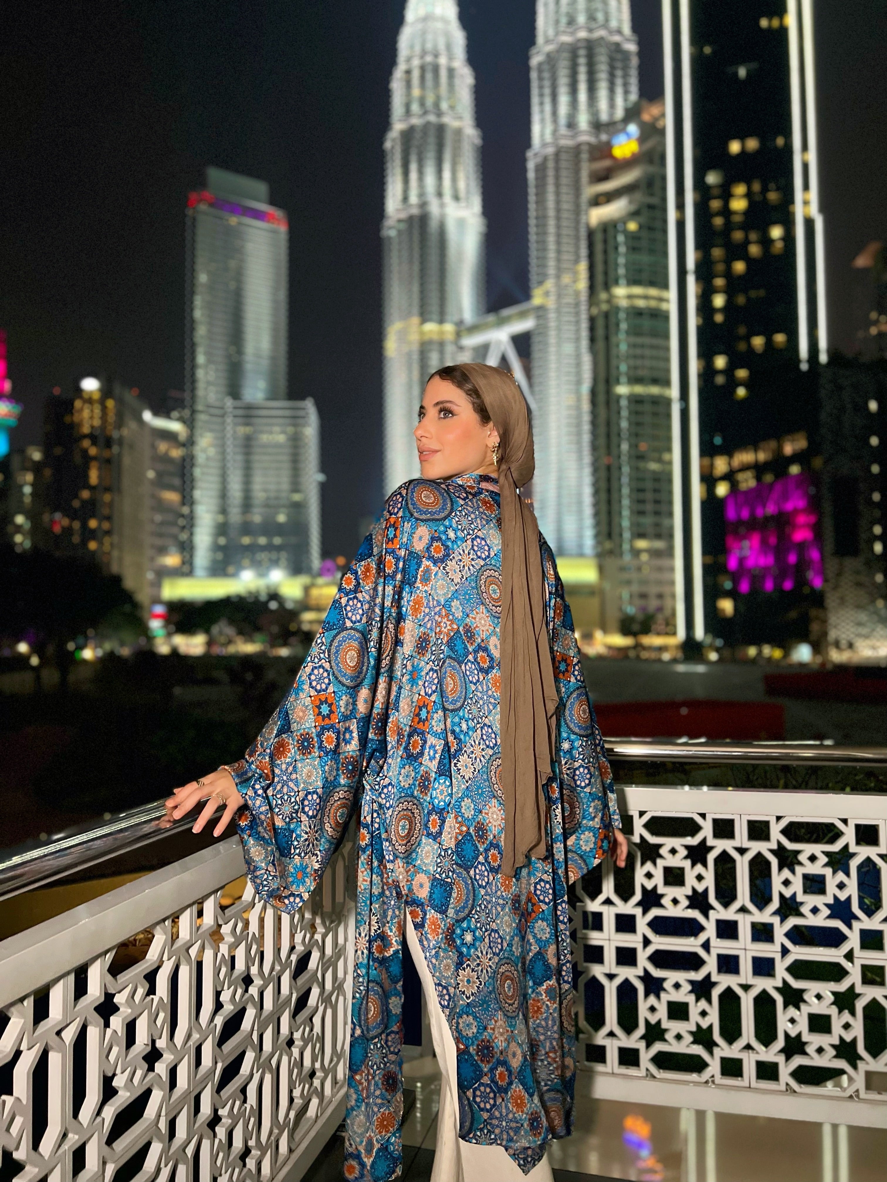 Silky Arabesque Kimono