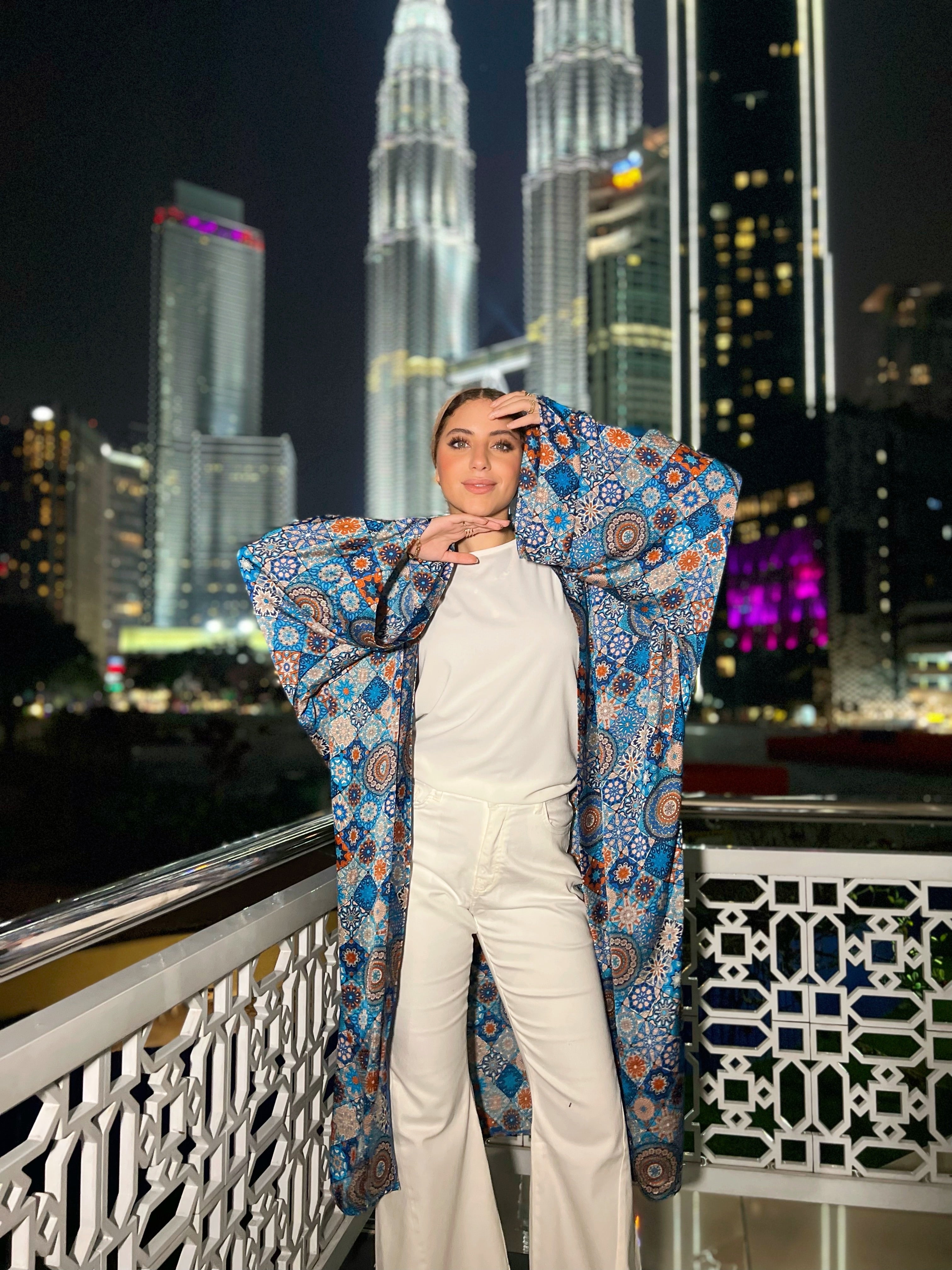 Silky Arabesque Kimono