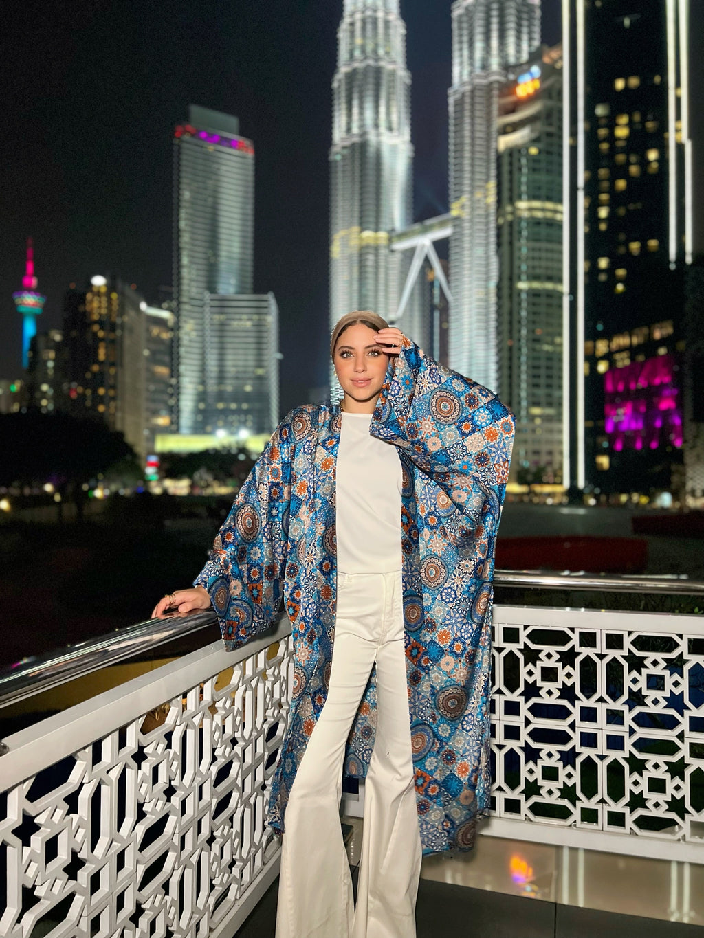 Silky Arabesque Kimono