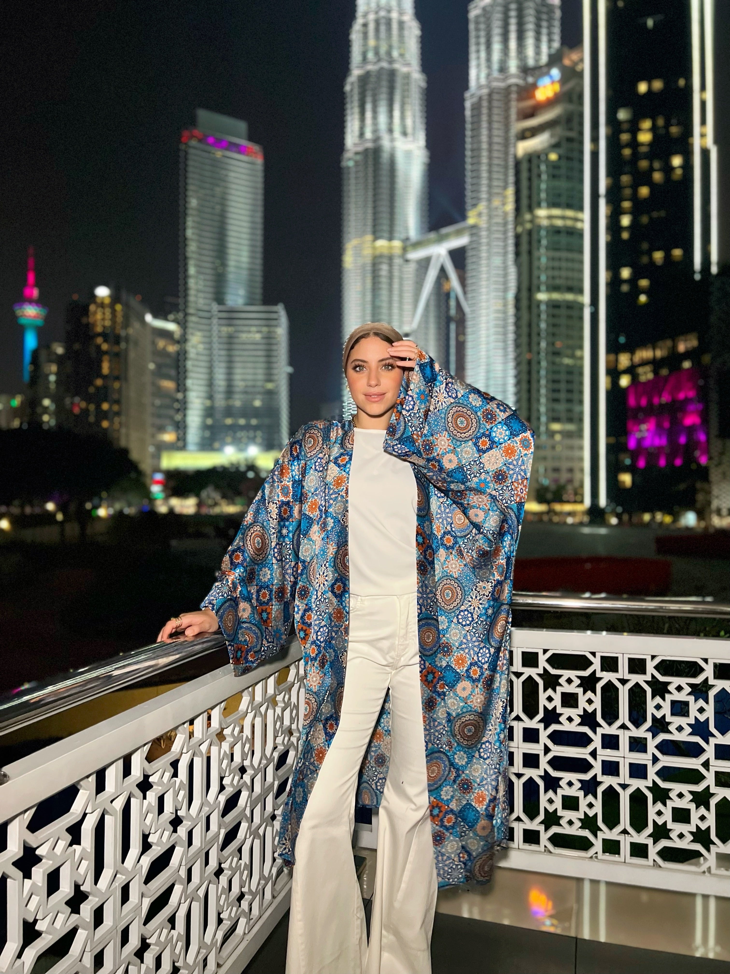 Silky Arabesque Kimono