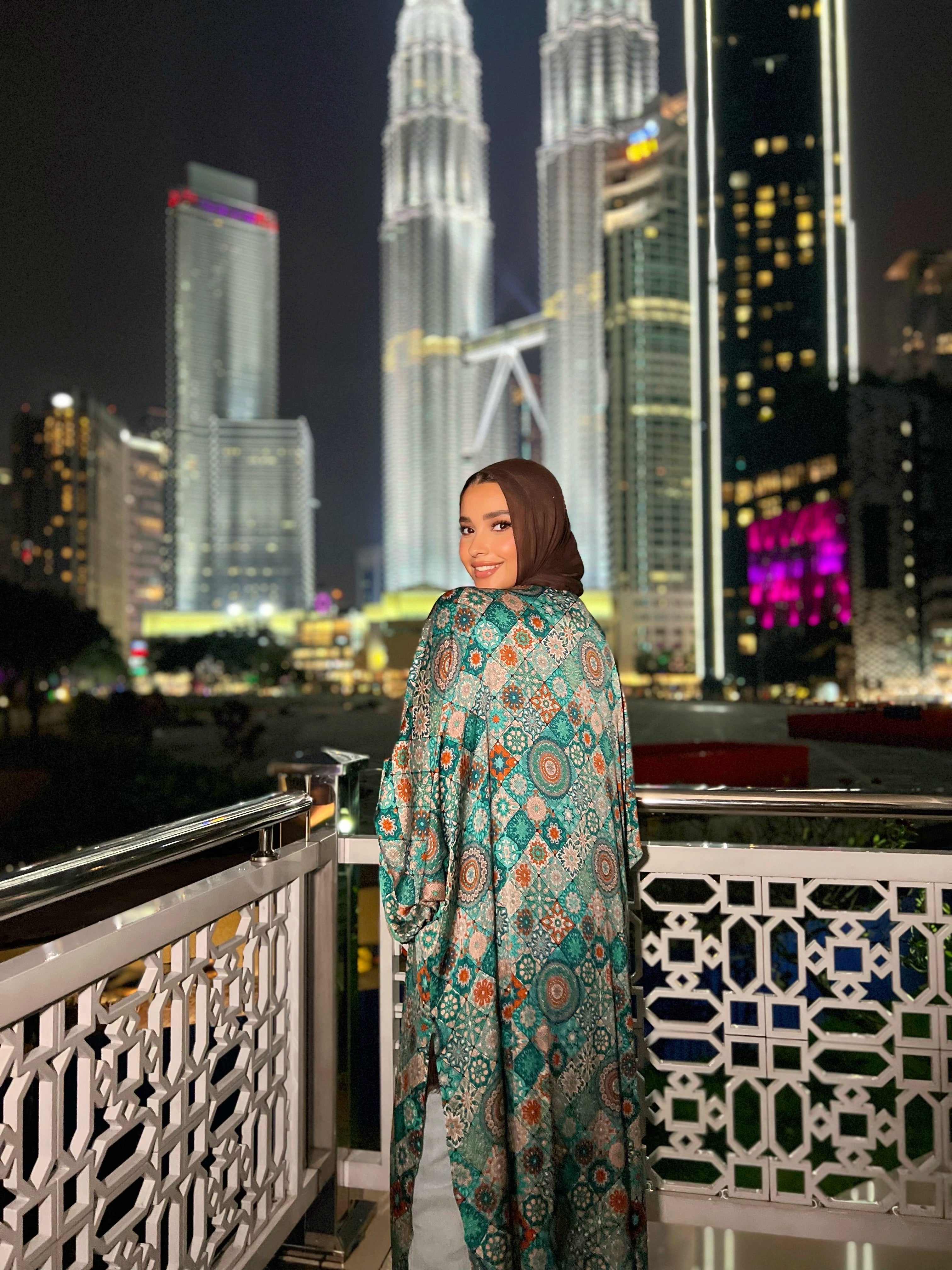 Silky Arabesque Kimono