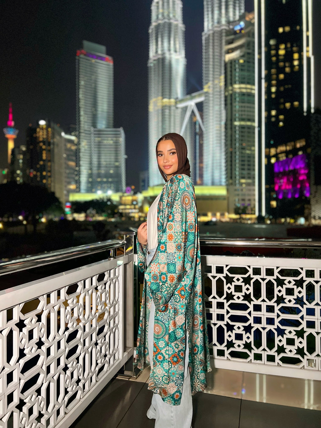 Silky Arabesque Kimono