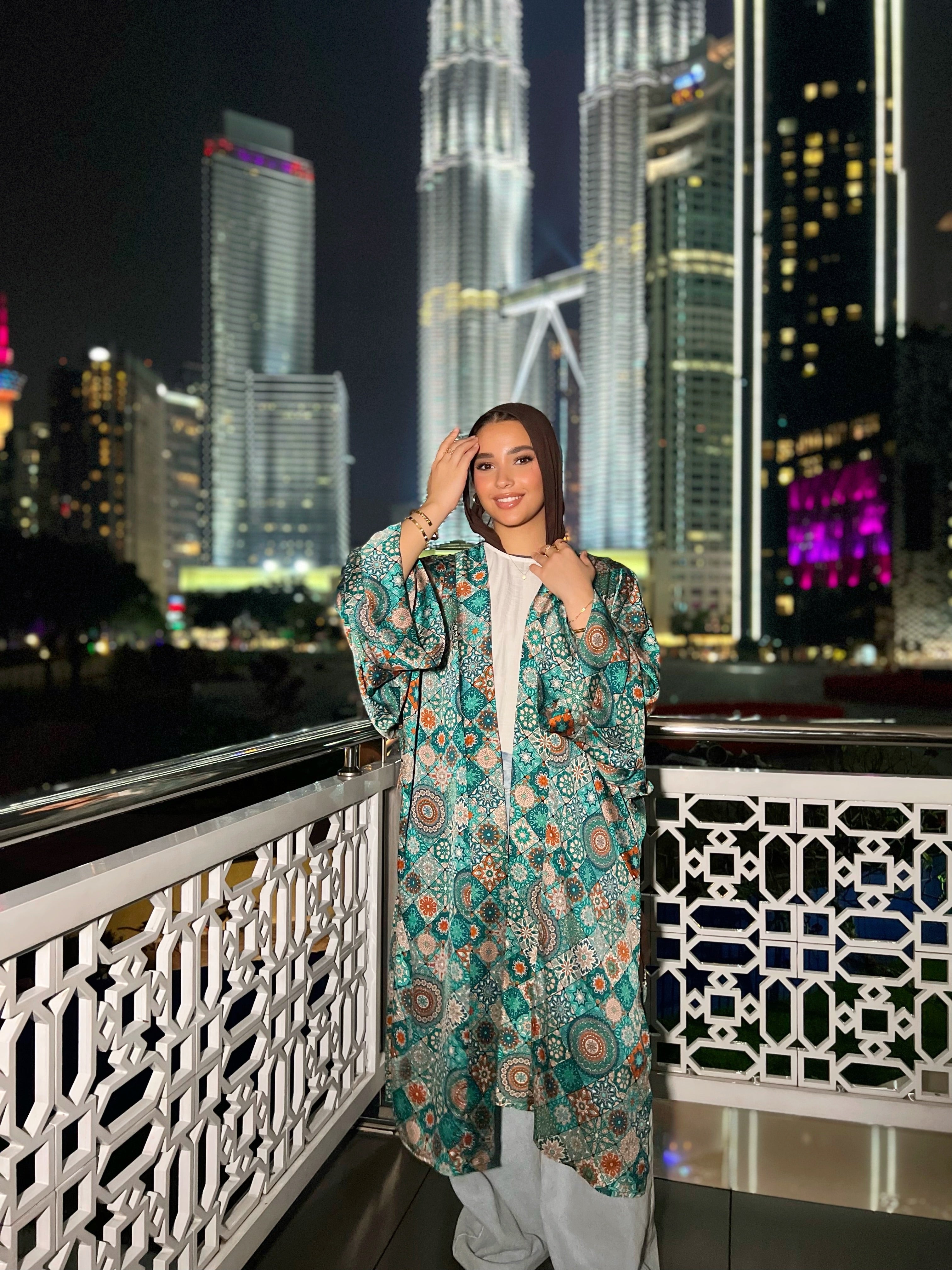 Silky Arabesque Kimono