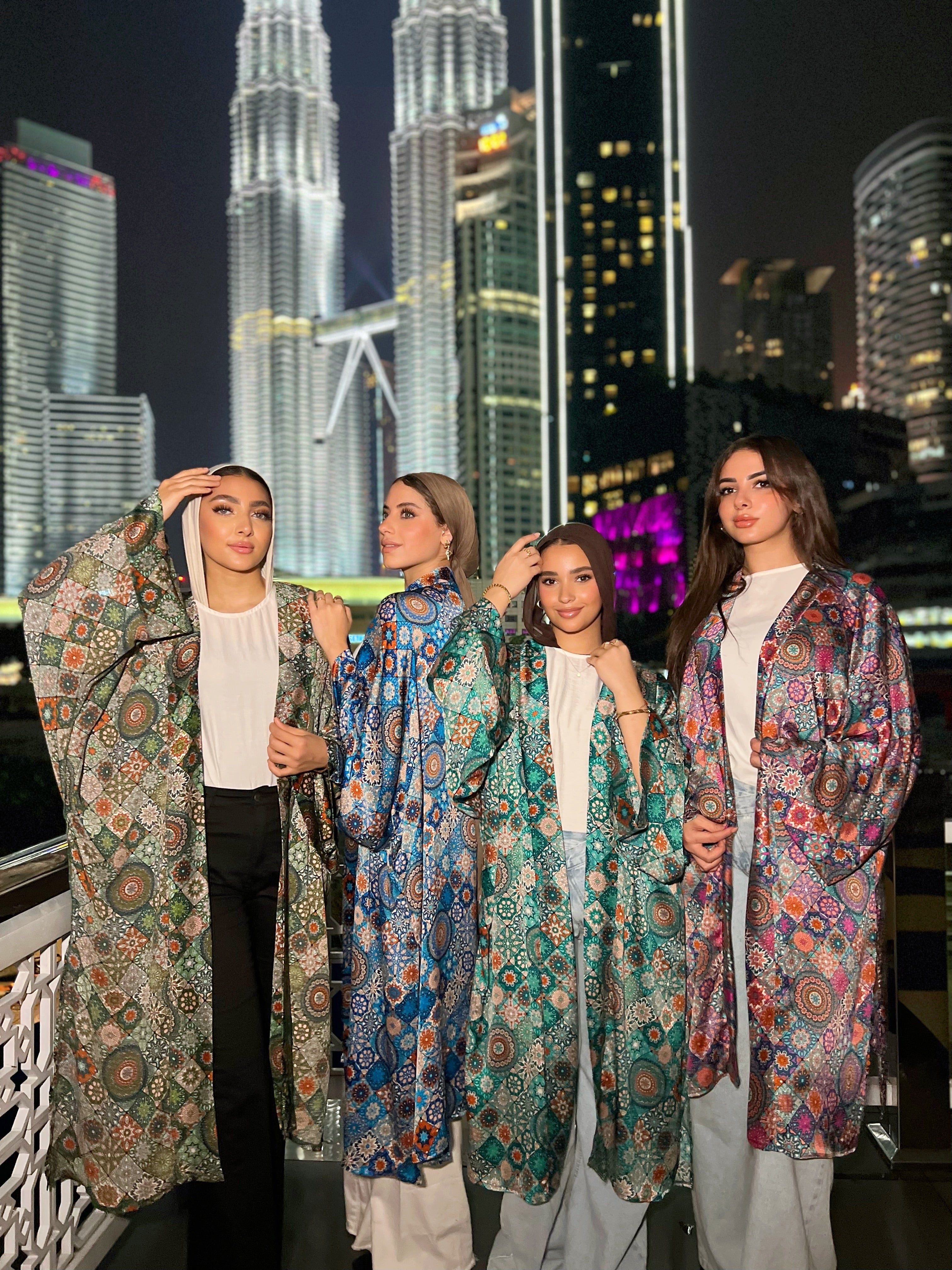 Silky Arabesque Kimono