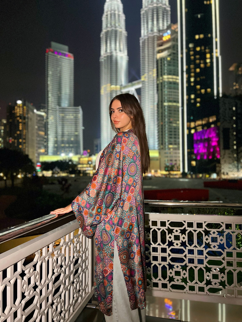 Silky Arabesque Kimono