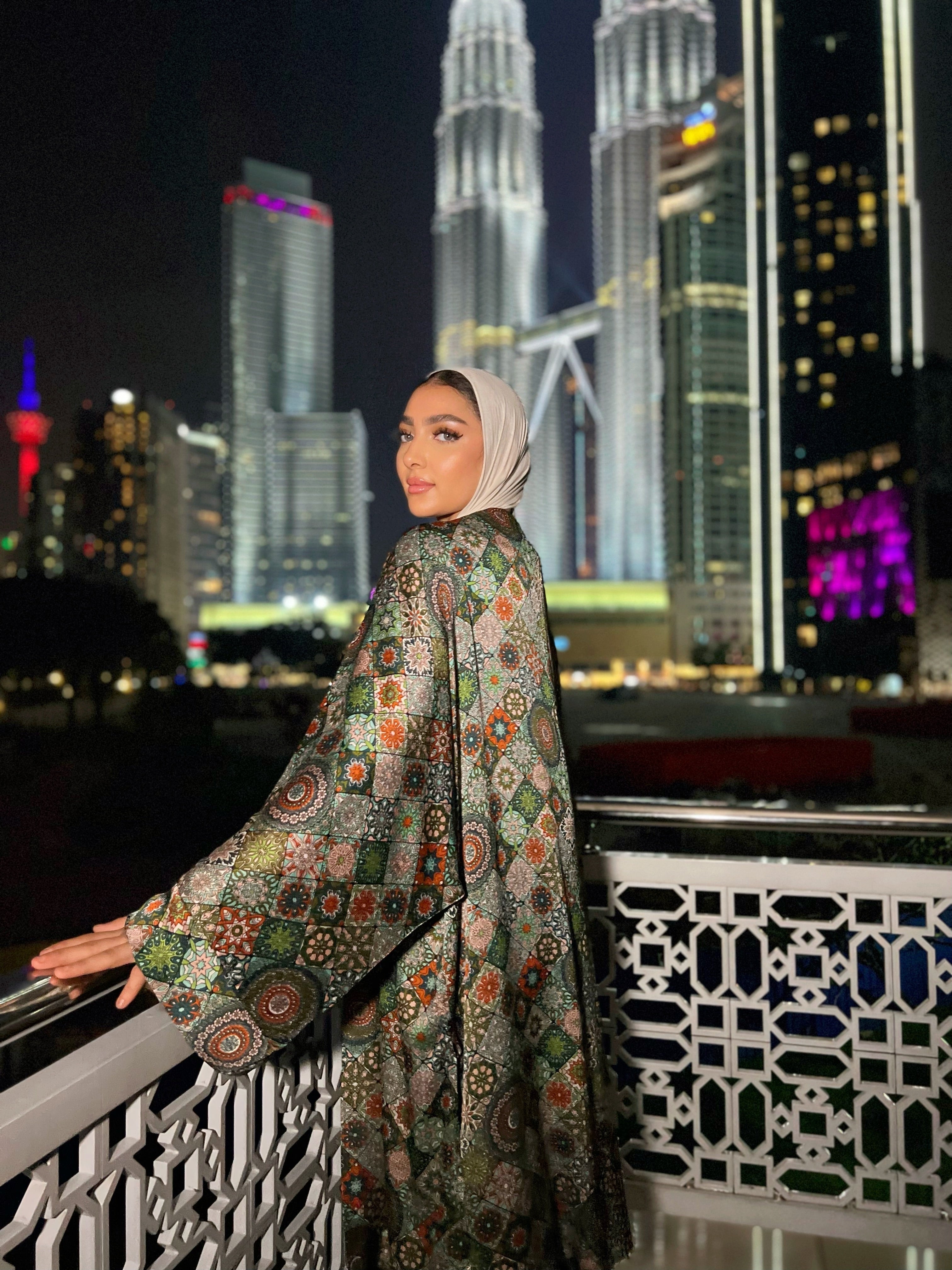 Silky Arabesque Kimono
