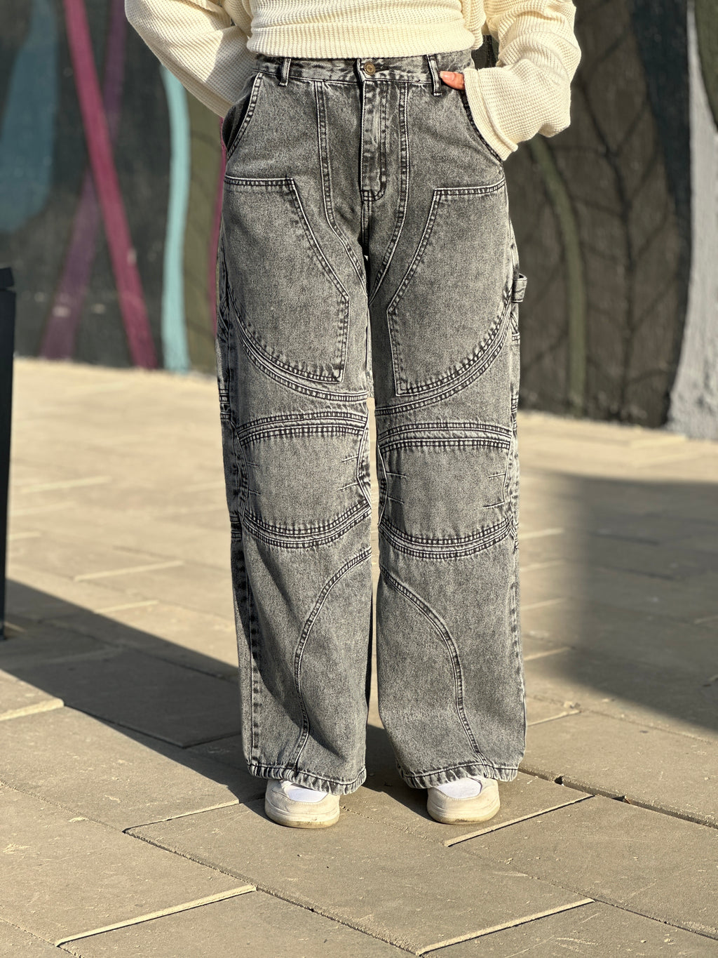 Cerotti Denim Pants Silver Clouds