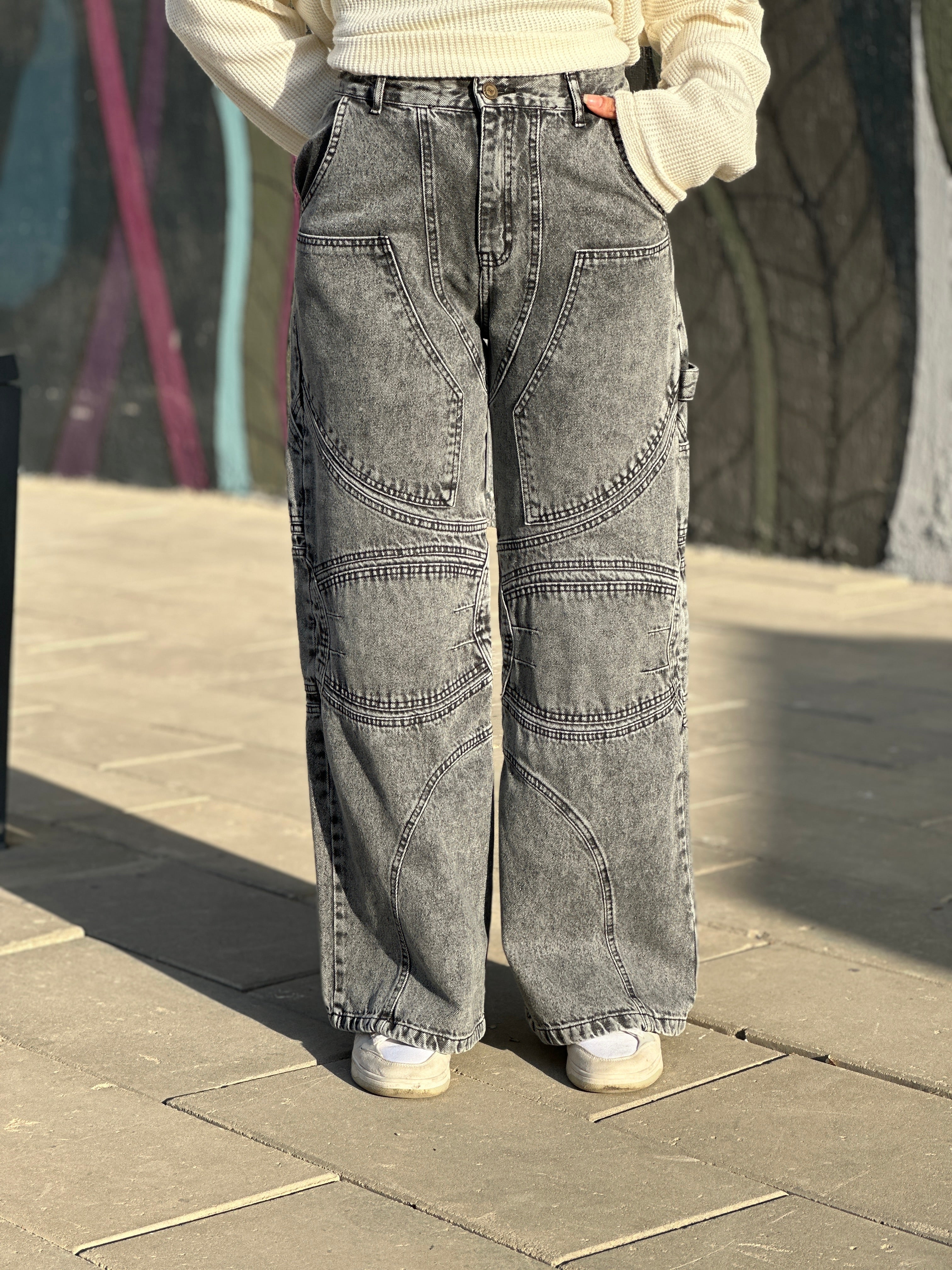 Cerotti Denim Pants Silver Clouds