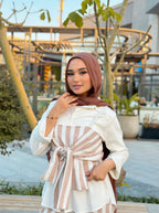 Stripy Ribbon Set Top